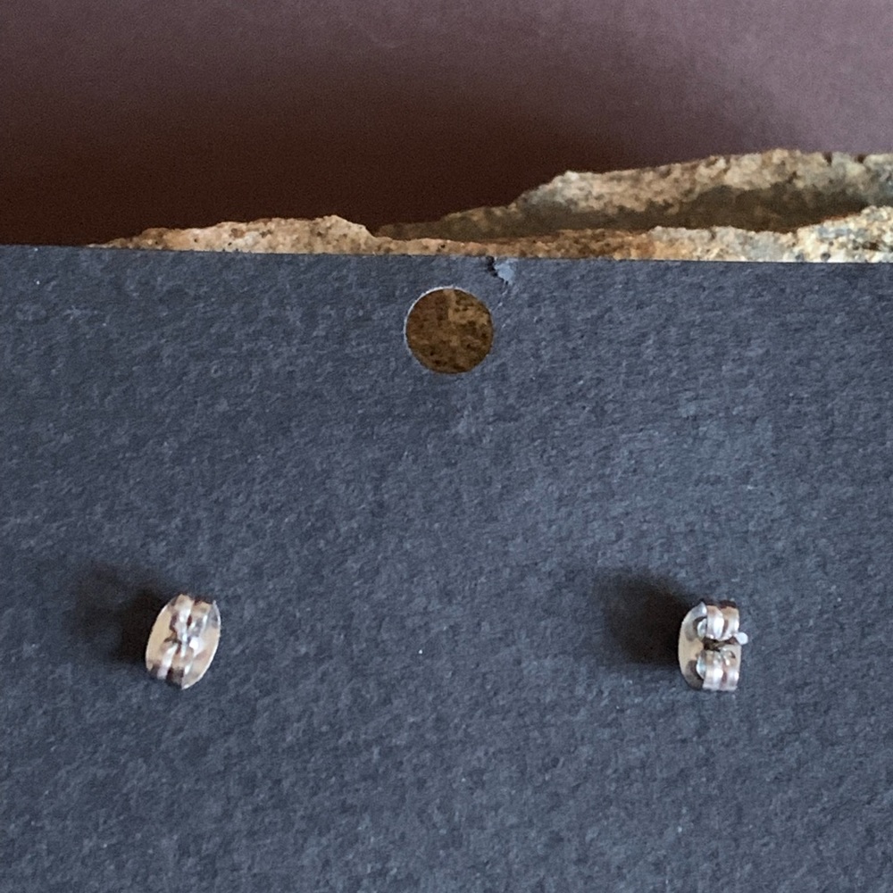 Creative Magic One of Kind Post Earrings Purple Blue Gold Sparkle Jewelry - Picture 6 of 7